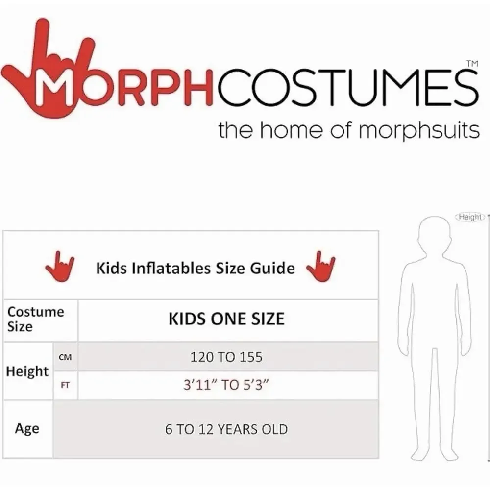 Kids Inflatable Alien Costume Boys Girls Blow Up Pick Me Up Suit Halloween